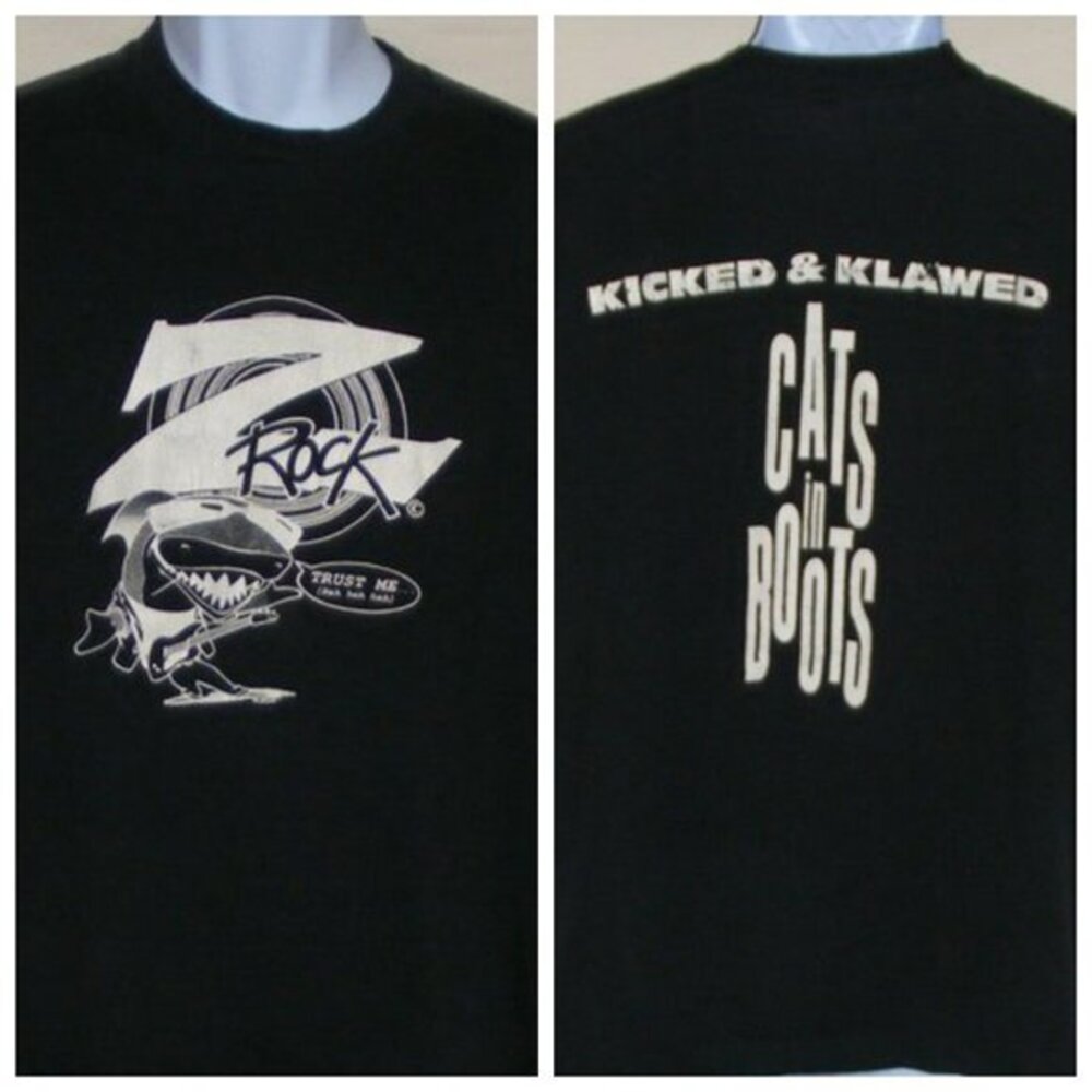 Z-Rock X CATS IN BOOTS Tshirt, L/XL, 1989 Black
